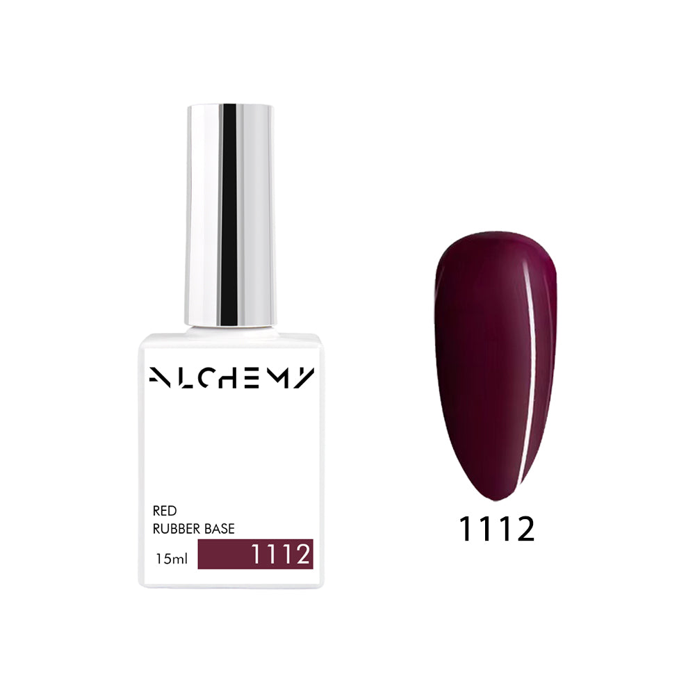 Red Rubber Base 1112 (medium- hard), 15ml - AlchemyCosmetics