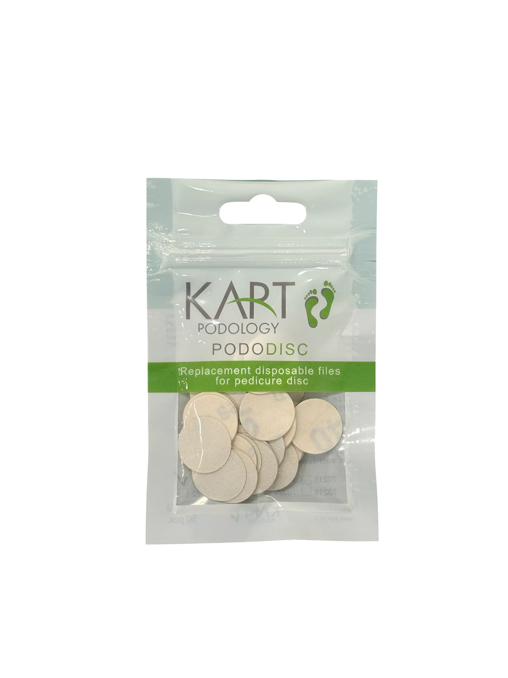 KART PODOLOGY Replacement Disposable White Files for Pedicure Disc, 240 Grit Μ
